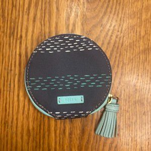 Fossil Waxed Canvas Coin Purse Wallet